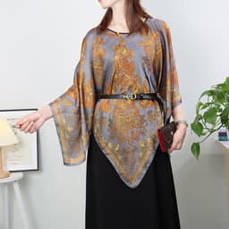 image-Silk Scarf Shawl - Women's Summer Sunscreen Large