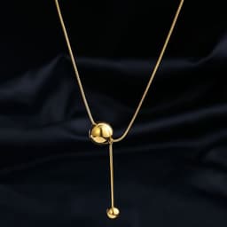 image-Titanium Steel Diamond Necklace - Women's Clavicle Chain