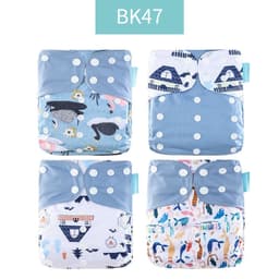 image-Happyflute 4-Pack Washable Training Pants - Waterproof Diapers for Infants 1-3 Years Old