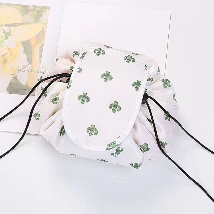 image-Rishang Cosmetic Bag - Navy Blue Flamingo Oxford