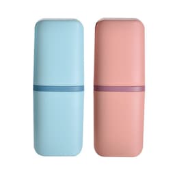 image-Tooth Cup Toothbrush Holder - Beige Gray PP