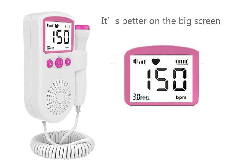 image-Fetal Doppler Heart Rate Monitor - Pregnant Women Stethoscope