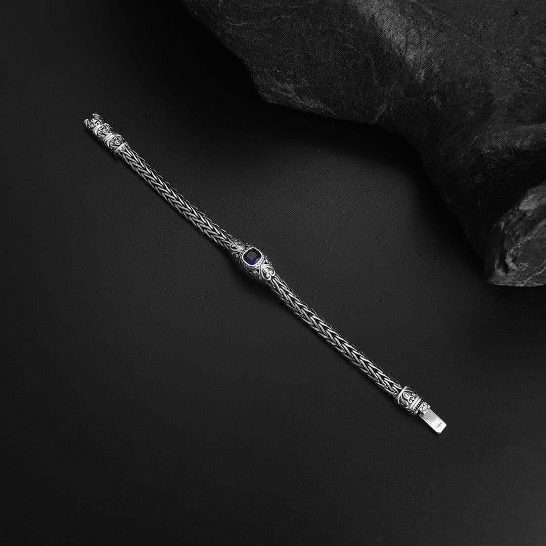 image-DAVITE&DELUCCHI 925 Silver Diamond Bracelet 20cm