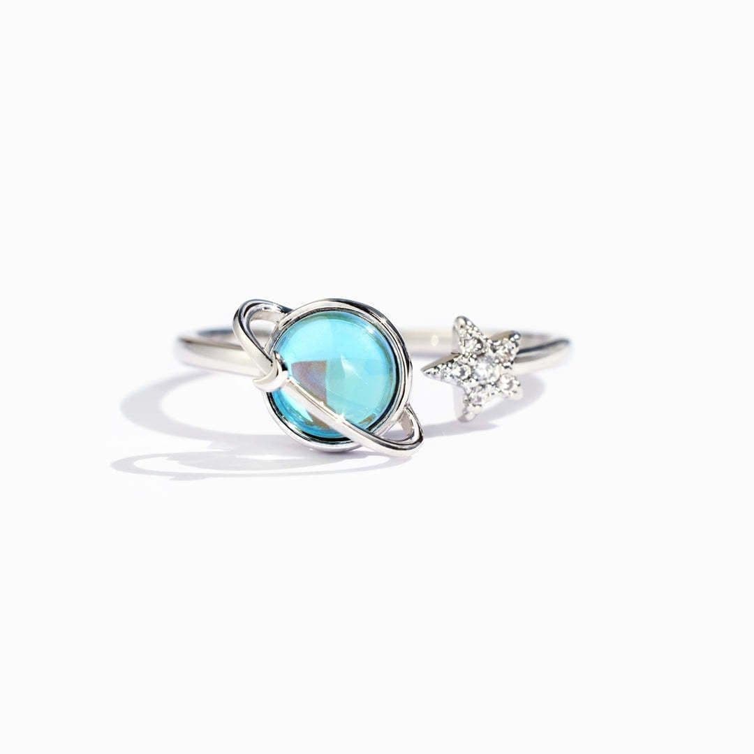 image-Rotatable Star-Moon Ring for Women - Copper Anti-Stress Jewelry