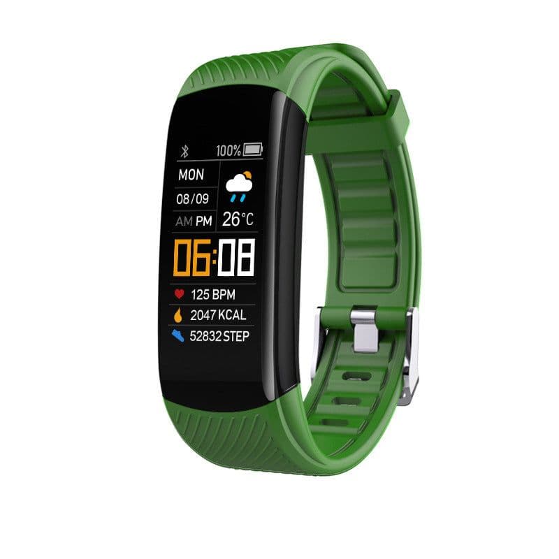 image-Oppo Apple Smart Sports Bracelet - Black Waterproof Health Monitor
