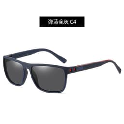 image-Polarized Sunglasses Men's Square Frame UV400 Black