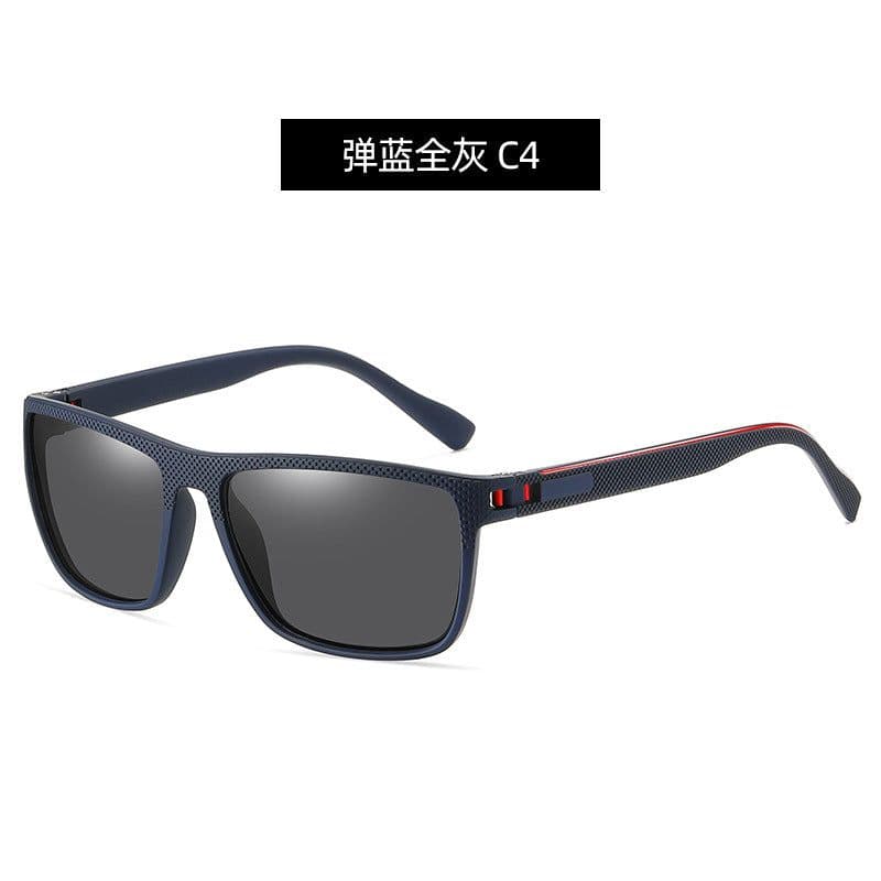 image-Polarized Sunglasses Men's Square Frame UV400 Black