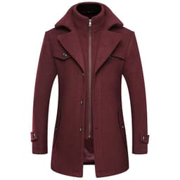 image-Lansboter Wool Coat Men Grey 4XL Winter