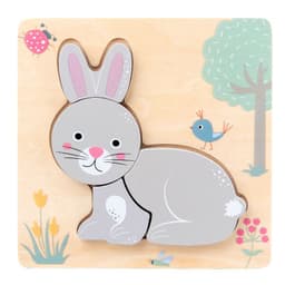 image-Wooden Cartoon Animal 3D Puzzle - Kids Early Education