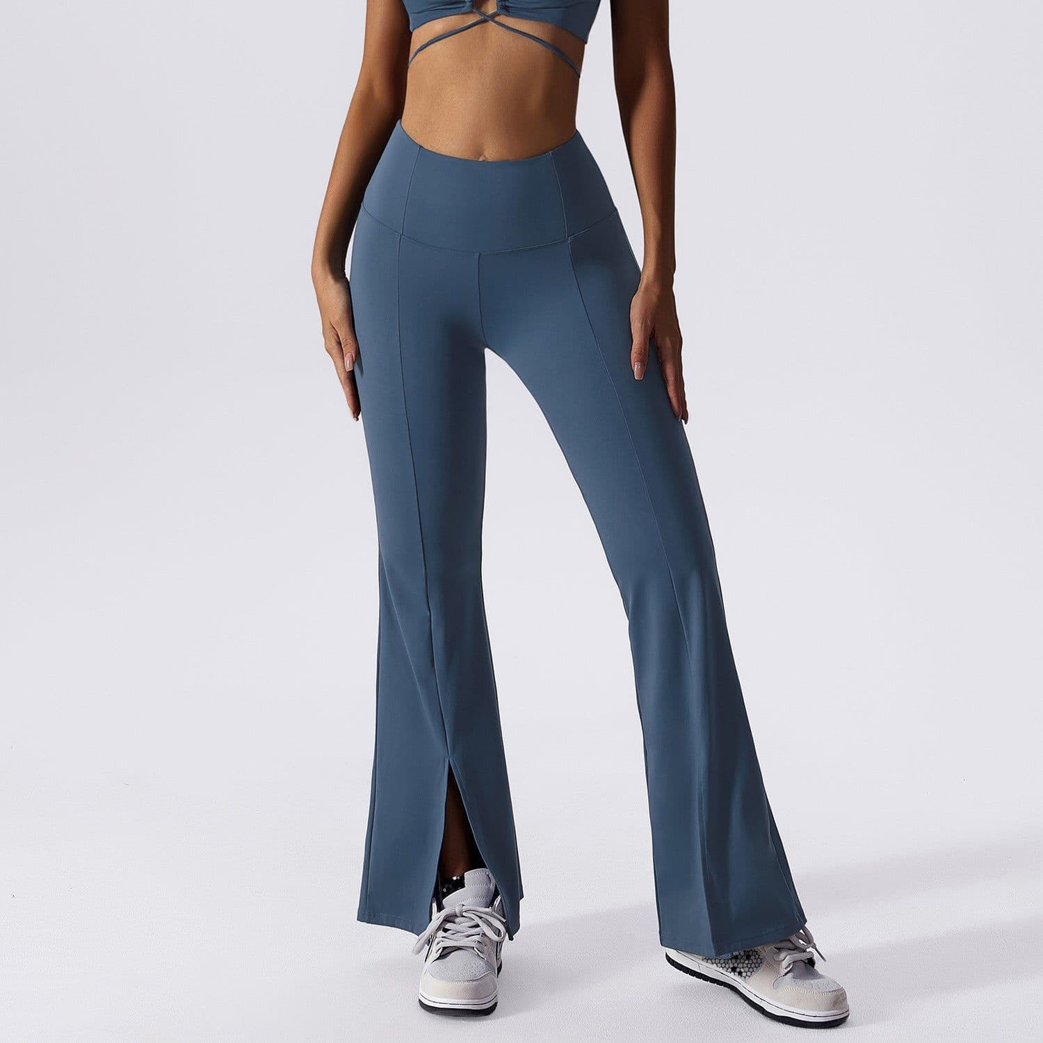 image-European & American Yoga Pants High-Waist Bell-Bottom 80-95