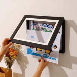 image-Haotuo Wooden Picture Frame - 8K Magnetic