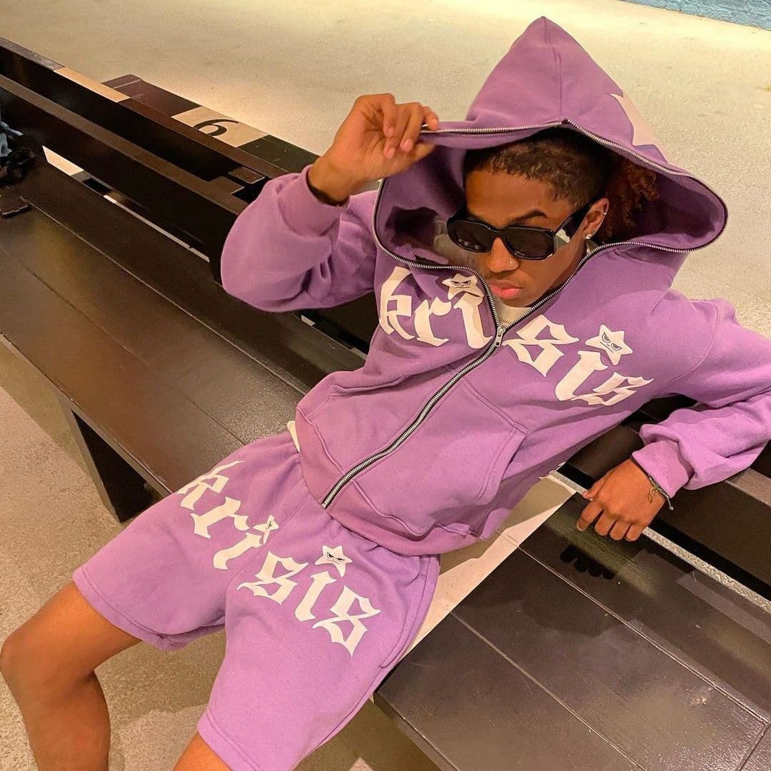 image-American Star Hooded Sweater Women's Violet XL