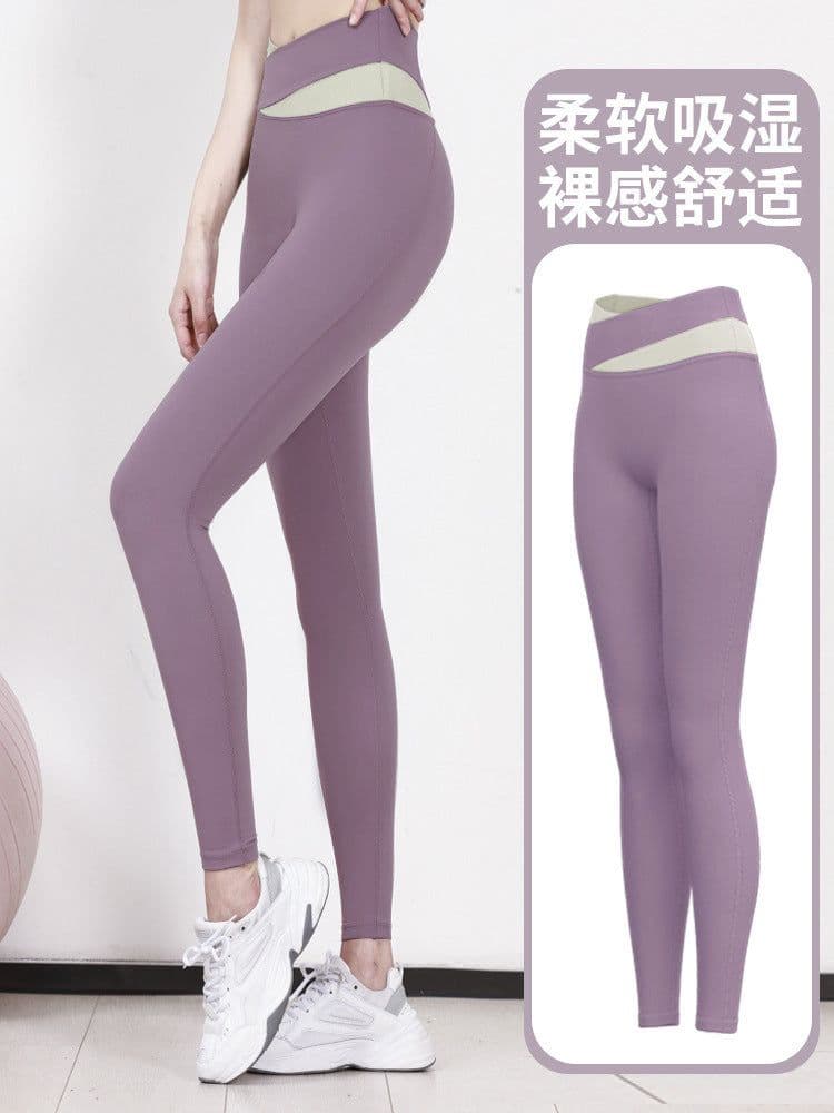image-Summer new one-piece fixed chest pad sports top yoga pants suit fitness short-sleeved beauty back two-piece set for women
