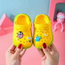 image-Baby Sandals - Grey Cartoon EVA Unisex 4-6Y