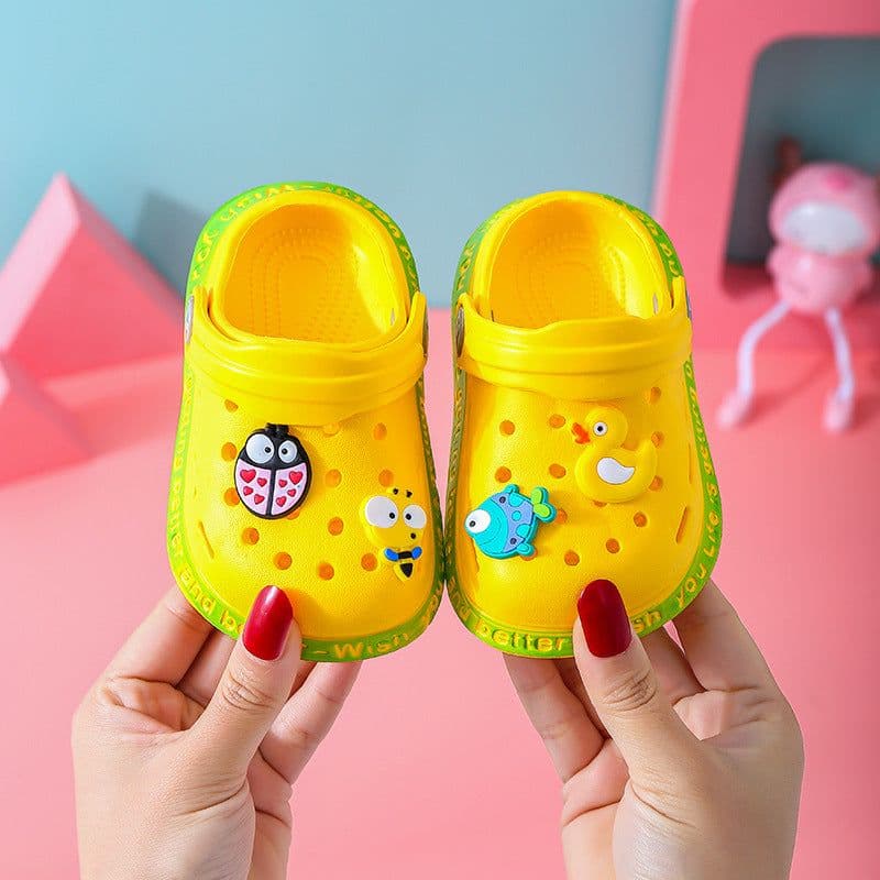 image-Baby Sandals - Grey Cartoon EVA Unisex 4-6Y