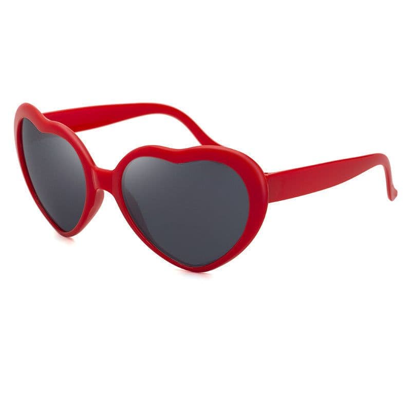 image-Mori Fox Heart Sunglasses - Black UV400