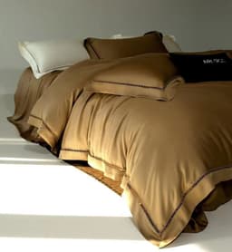 image-MARK CROSS Tencel 4-Piece Bedding Set - Nude Hotel Style