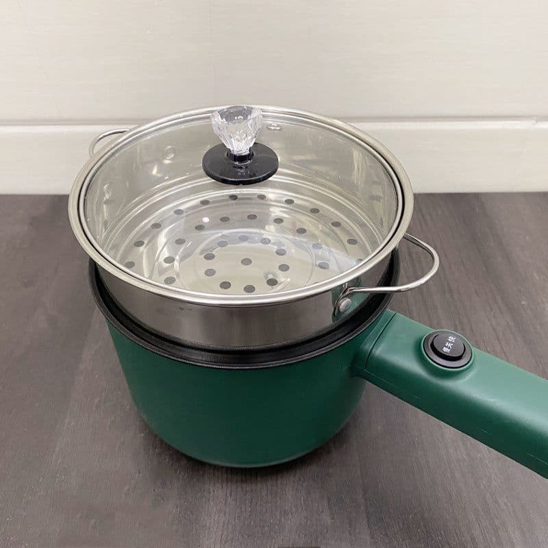 image-Electric Hot Pot - Stainless Steel Double Layer Non-Stick