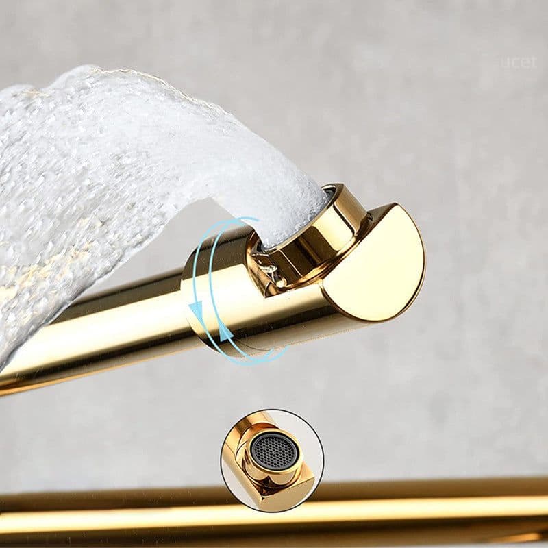 image-Star Veda CF3010 Brushed Gold Copper Kitchen Sink Faucet