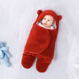 image-Newborn Sleeping Bag Quilt Dual Use For Autumn Winter Anti Startle Swaddle