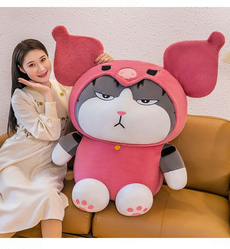 image-Plush Cat Toy 100cm Super Soft Short Plush