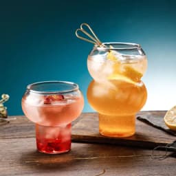 image-High Borosilicate Glass Coffee Cup, Transparent 280-530ml - Modern Minimalist Design