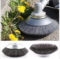 image-Lawn mower with 8-inch steel wire grass wheel kink 6-inch steel wire grass head accessories garden tools weeding brush