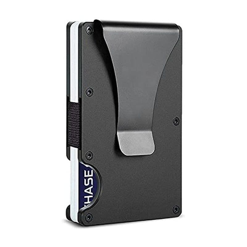 image-Aluminum Alloy RFID Credit Card Holder - Silver 2 in 1 Anti-Theft