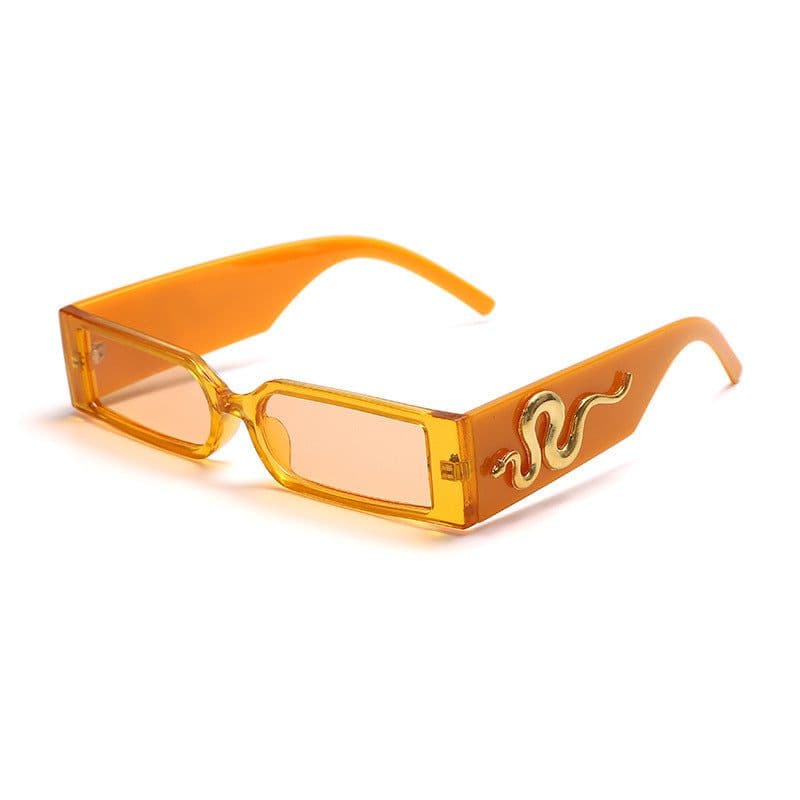 image-Diamond Snake Sunglasses - Retro Hip-Hop Square