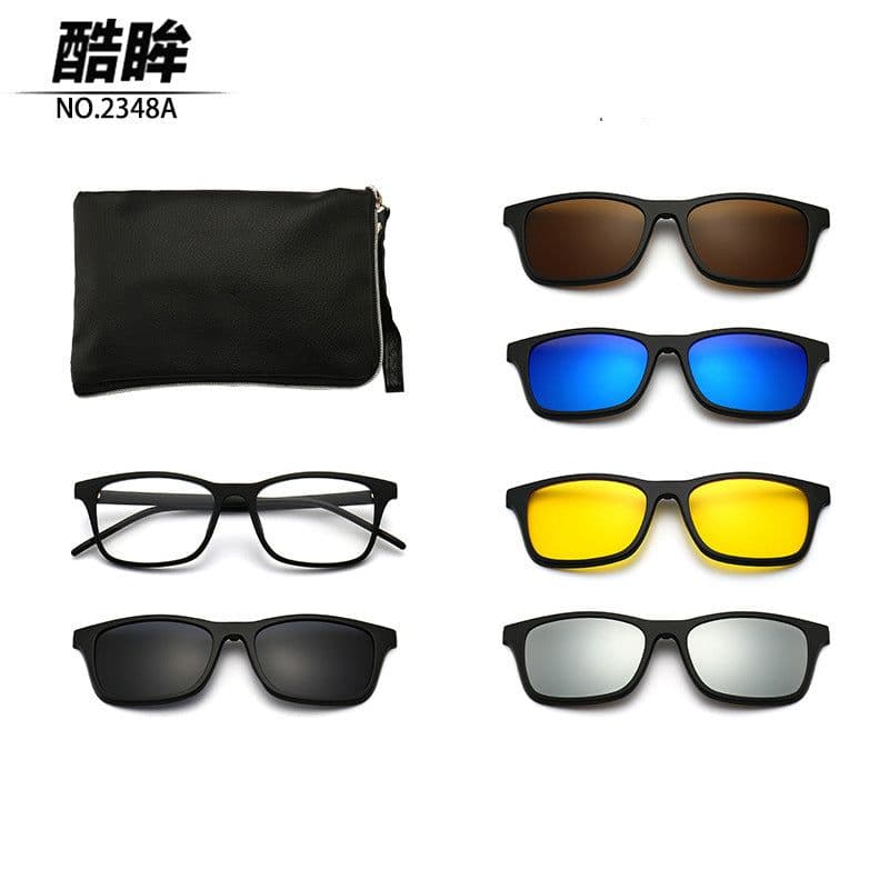 image-Cool Eyes 5-in-1 Clip Sunglasses - Polarized Men's & Women's UV400 Mirror