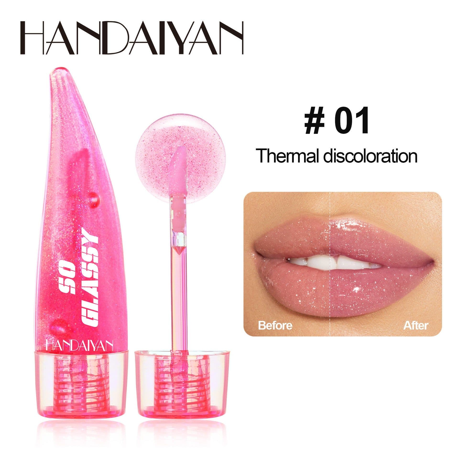 image-Han Daiyan Color-Changing Lip Gloss - Pearlescent