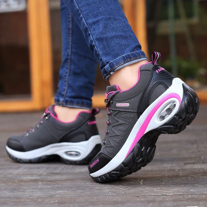 image-2022 autumn new air-cushion shoes air-cushion running shoes women's heightened soft-soled shock-absorbing sports all-match thick-soled casual shoes