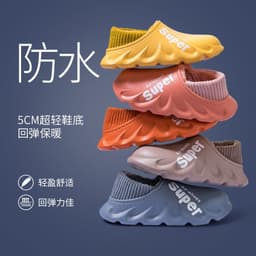 image-Low-cut snow boots men's winter warmth and velvet thickening 2021 new pedal waterproof non-slip cotton shoes men's winter