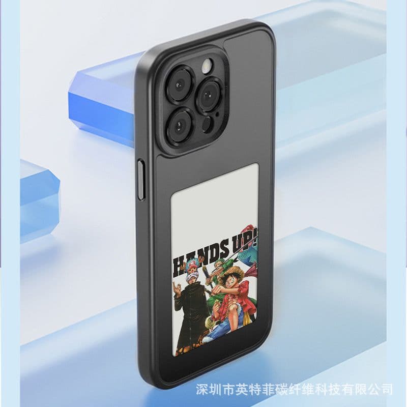 image-Ink Screen NFC Link iPhone Case - White