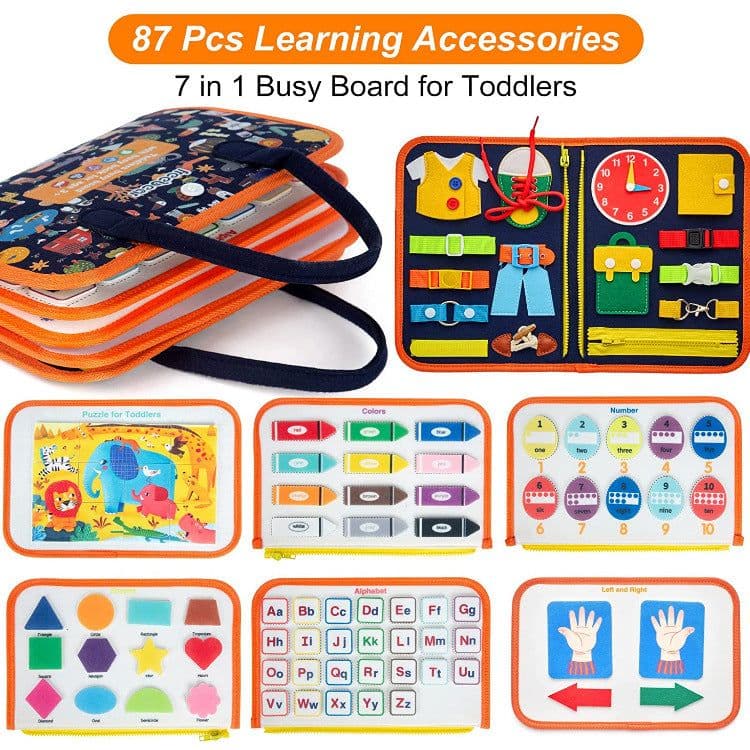 image-Run The Road Felt Learning Board - Early Education Busy Board