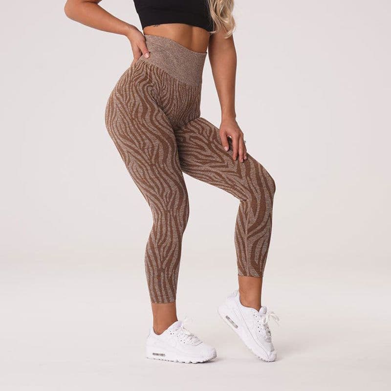image-Zebra Yoga Pants High Waist Leggings Seamless
