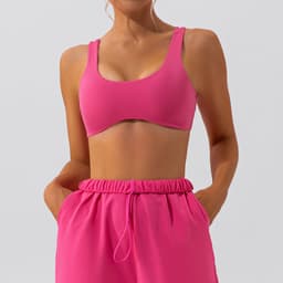 image-European Yoga Sports Bra - Nude Quick-Drying Training Fitness