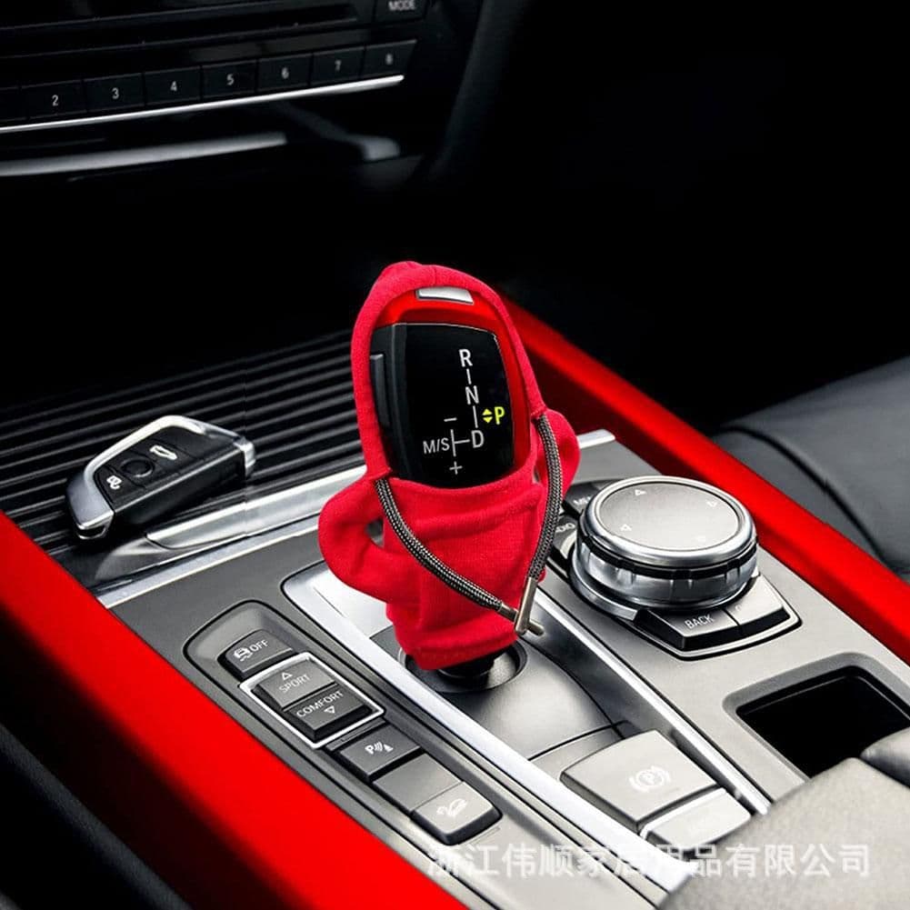 image-BMW Gear Shift Knob Cover - White Fleece
