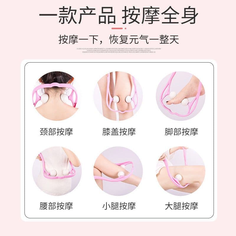 image-Double Ball Neck Massager Cervical Spine Roller