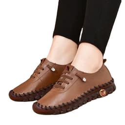 image-Large size wholesale viscose bottom casual all-match breathable single shoes women 2023 summer new soft bottom mother slip-on women's shoes