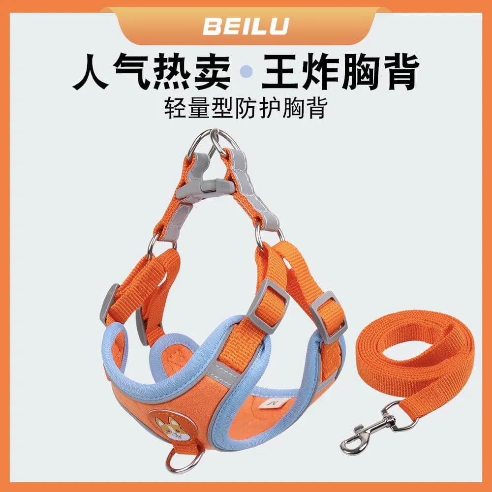 image-Pet Chest Harness Vest - Reflective Dog Leash Small