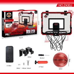 image-Le2 Generation Wall-Mounted Basketball Scoring Board, No-Punching Indoor Toy, 400mm