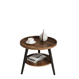 image-Bona Gold Square Coffee Table Round 60cm Black