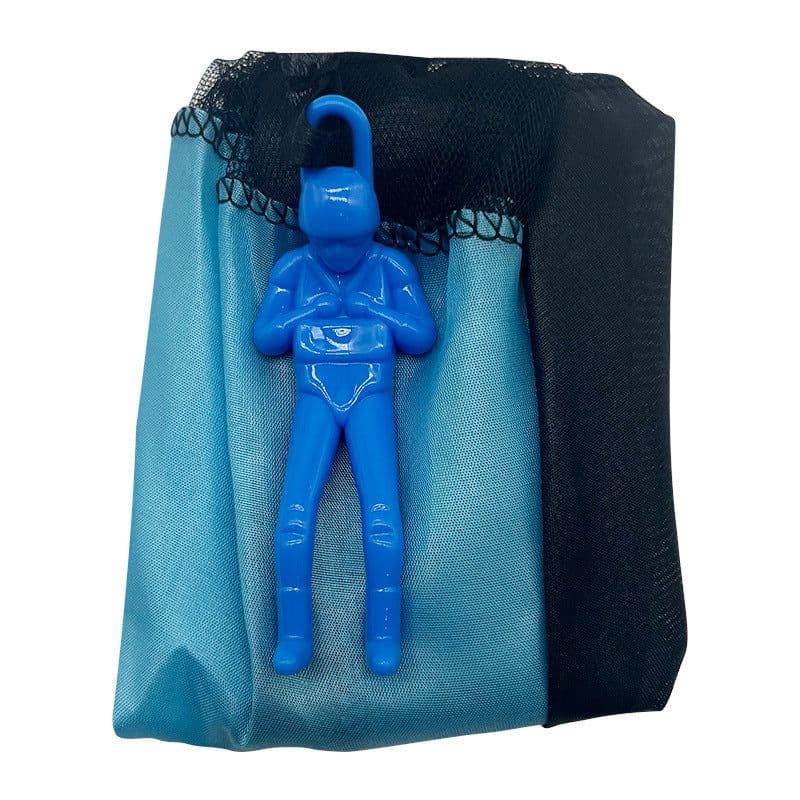 image-Kids Parachute Toy - White Plastic Jumping Soldier 45mm
