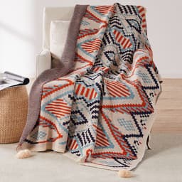 image-Meizuo Wool Blanket Bohemian Geometric 150x200cm