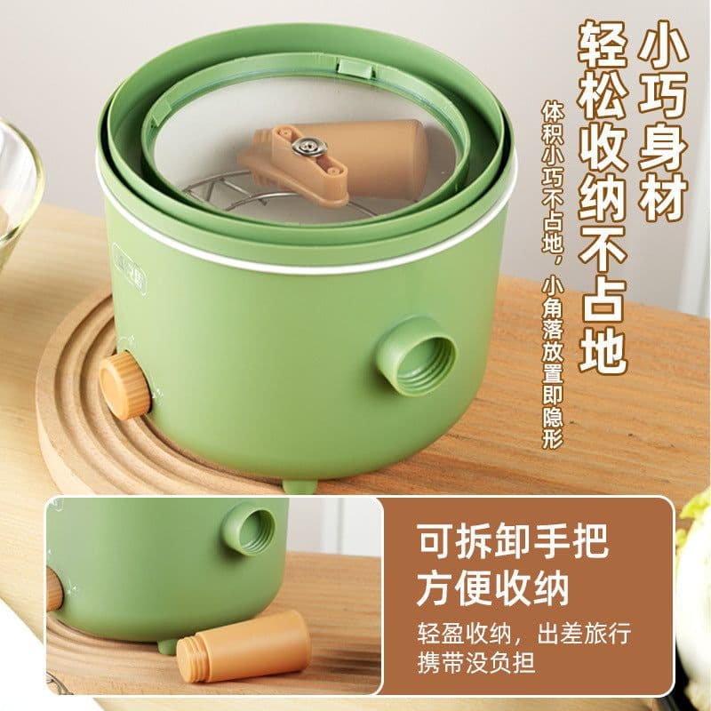 image-European, British, American, multifunctional student dormitory electric cooker, hot pot, noodle cooking electric hot pot, double-speed heat insulation small
