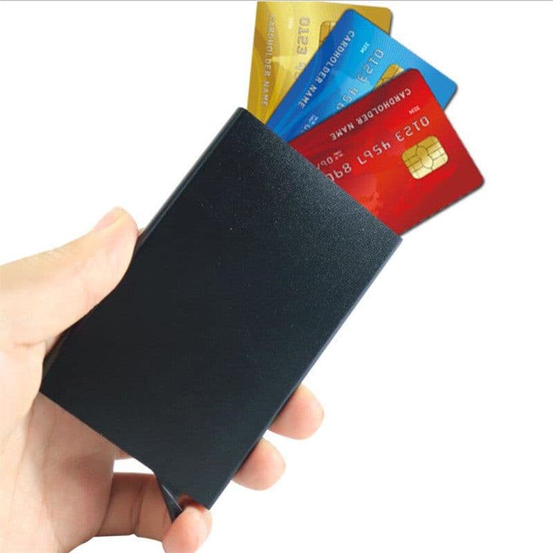 image-QUXIS Metal Card Holder Box - Silver Q23
