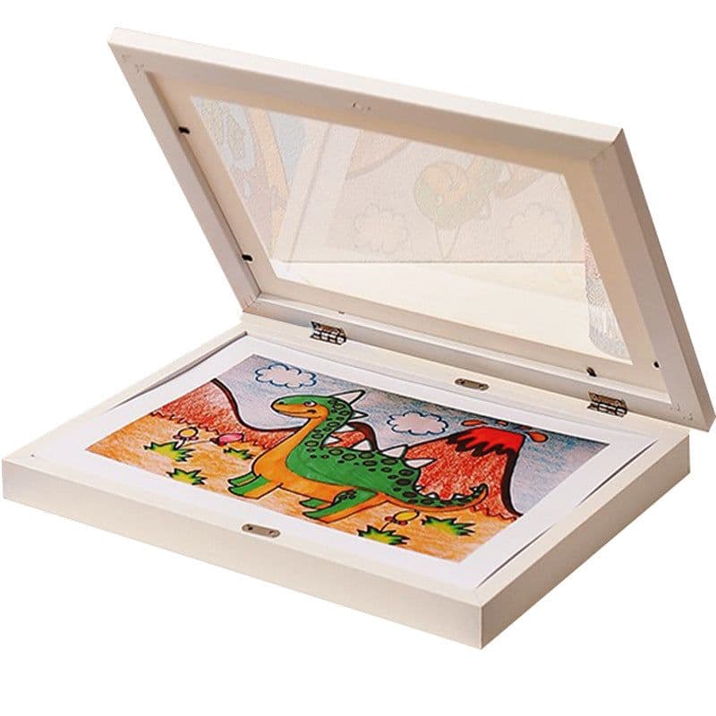 image-Haotuo Wooden Picture Frame - 8K Magnetic