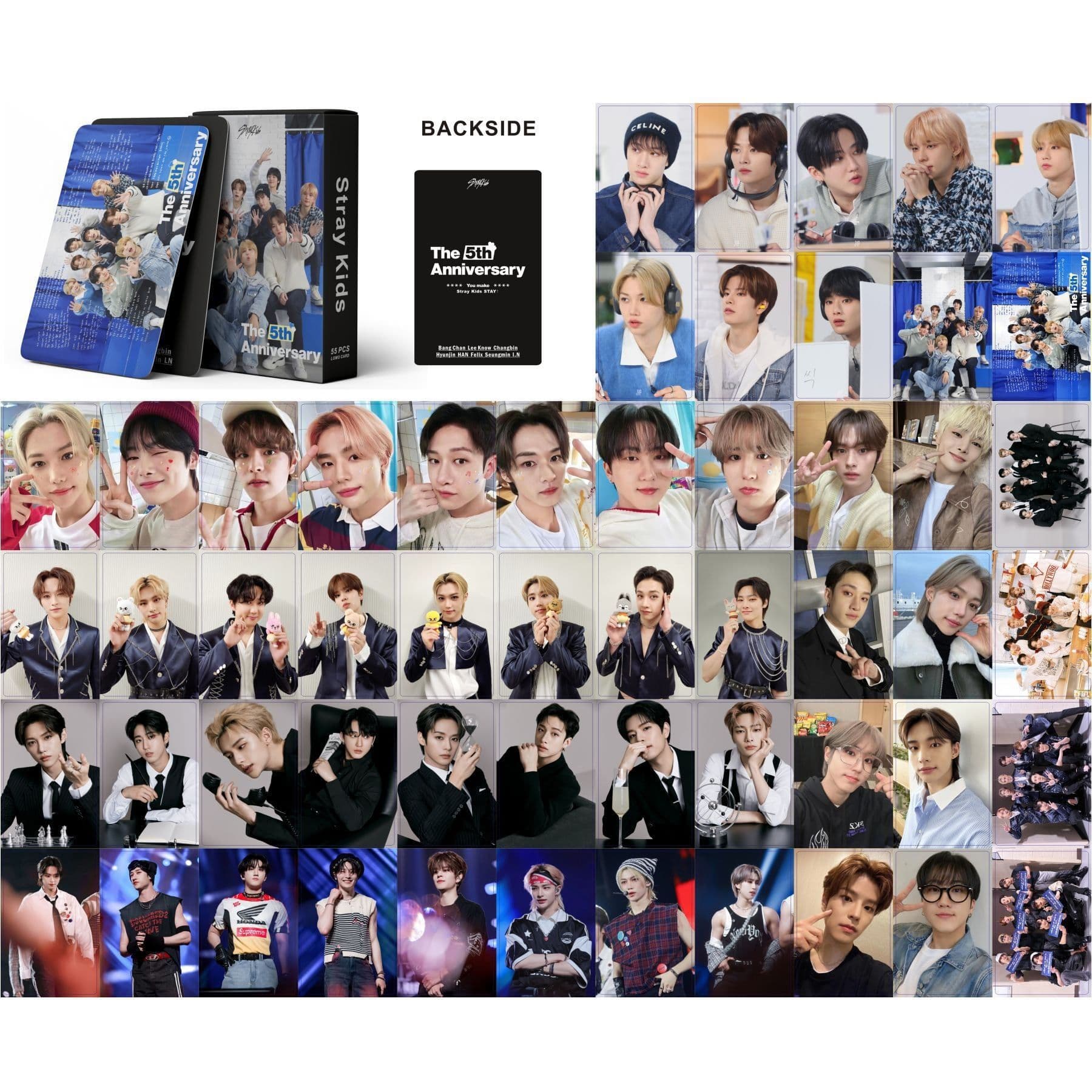 image-SK Stray Kids Album Cards - Bang Chan, Lee Know, Hyunjin