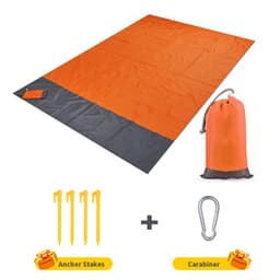 image-Portable Picnic Mat 200x210cm Waterproof Army Green